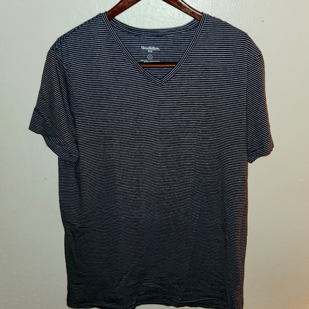 NWOT Goodfellow Striped V-Neck Tee